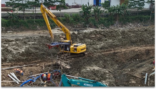 Pembuatan Water Intake 
PT. Solusi Bangun 